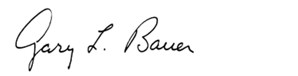 Gary Bauer Signature